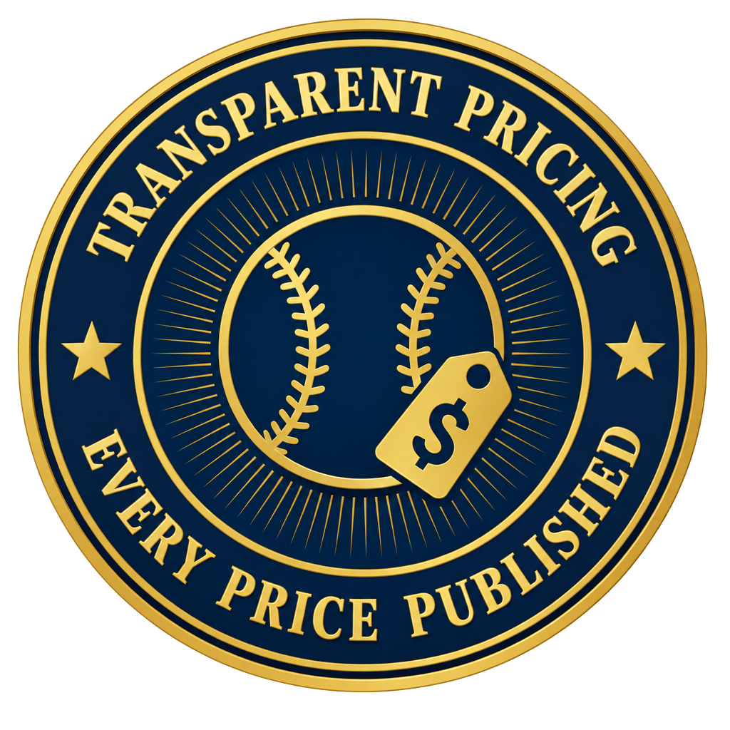 Transparent Pricing — Every Price Published seal